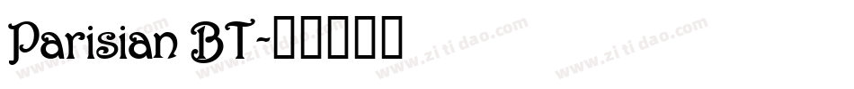 Parisian BT字体转换